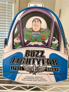 Loungefly Talking Buzz Lightyear Toy Story Mini Backpack